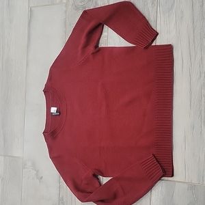 H&M burgundy knitted sweater never worn  size medium #15